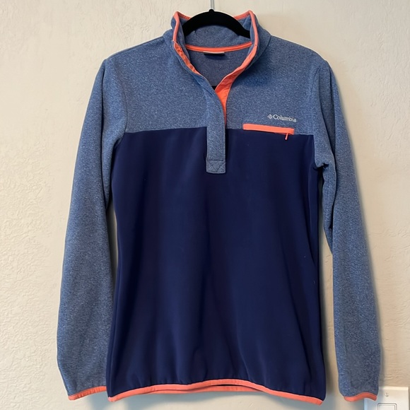 Columbia Mountain Side 1/2 Snap Pullover Fleece Jacket - Small - Picture 2 of 8